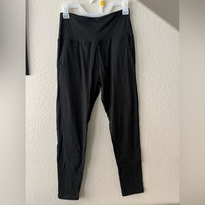 3-pack Black Poly/Spandex Mix Leggings Size XL (Asian Sz - see details) NEW